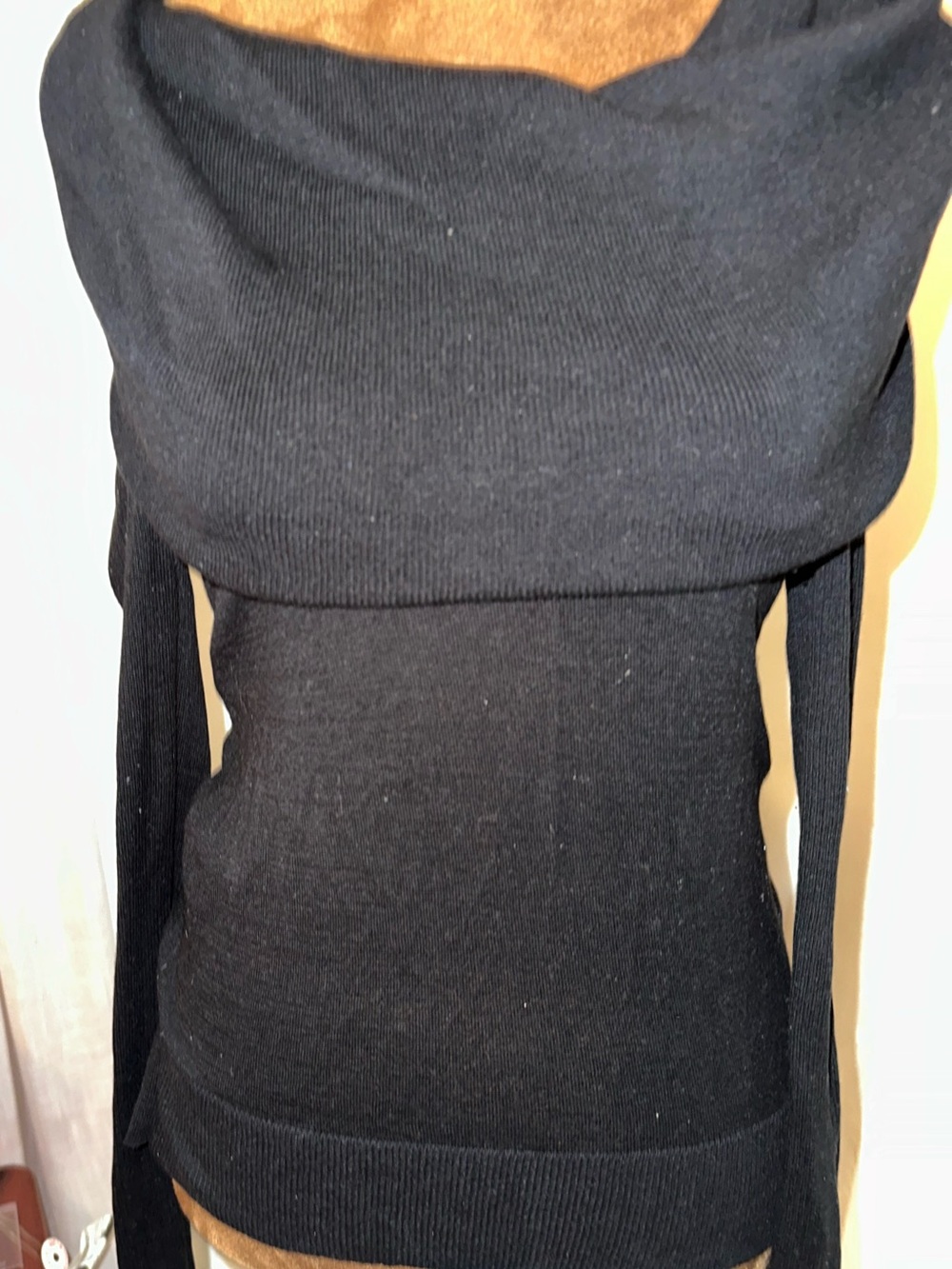Victoria's Secret Black Cowl Neck Sweater vintage Y2K XS